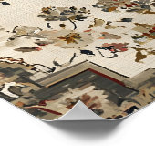 Wandernder Nebelparder Poster Druck Neutral (Ecke)