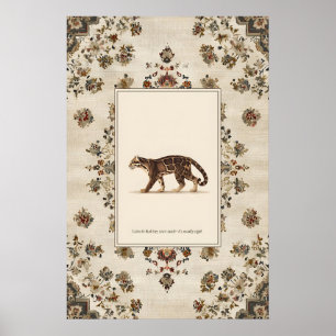 Wandernder Nebelparder Poster Druck Neutral