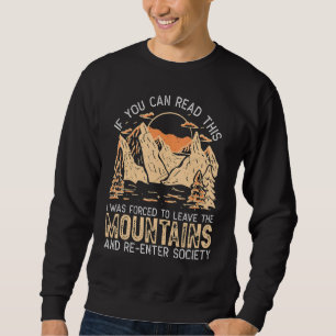 Wandernder Outdoor-Camper Wanderung Natur Berg Wan Sweatshirt
