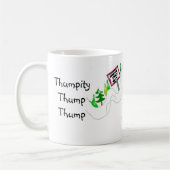 Wandernder Schneemann Kaffeetasse (Links)