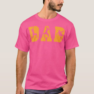 Wandernder Vater Bergsteigen Bergsteigen Wanderer T-Shirt