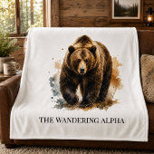 Wanderndes Alpha Kamin-Retreat-Stil Fleecedecke