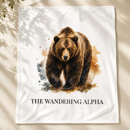 Wanderndes Alpha Kamin-Retreat-Stil Fleecedecke