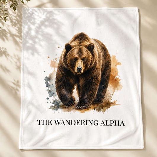 Wanderndes Alpha Kamin-Retreat-Stil Fleecedecke