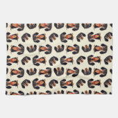 Wanderndes Dachshund-Küchentücher Geschirrtuch (Horizontal)