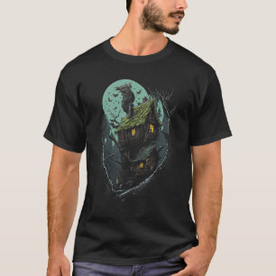 Wanderndes Haus auf Hühnerbeinen slawische Folklor T-Shirt
