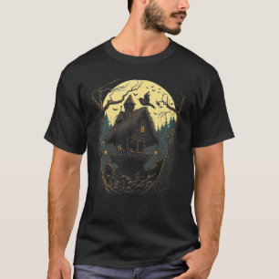 Wanderndes Haus auf Hühnerbeinen slawische Folklor T-Shirt