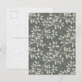 Wanderndes Laub Elegant Erdig Botanisch Postkarte