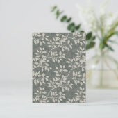 Wanderndes Laub Elegant Erdig Botanisch Postkarte (Stehend Vorderseite)