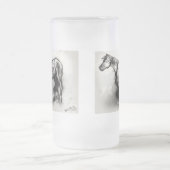 Wanderndes Pferd Mattglas Bierglas (Mittel)