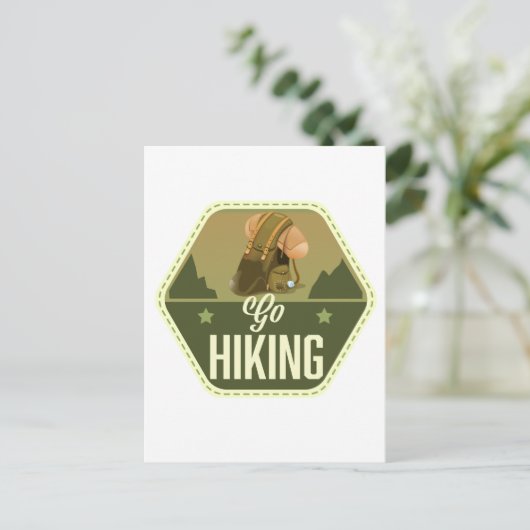 Wanderpflaster Postkarte (Stehend Vorderseite)