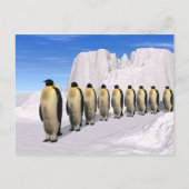 Wanderpinguine Postkarte (Vorderseite)