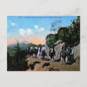 Wanderreiten, Mt. Lowe, Kalifornien Vintage Postkarte