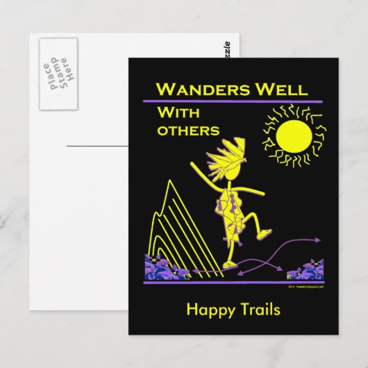 Wanders gut mit anderen postkarte (Vorne/Hinten)