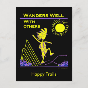 Wanders gut mit anderen postkarte