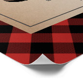 Wanderschuhe Buffalo Kariert Adventure Baby Dusche Poster (Ecke)