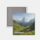 WanderSchweiz Matterhorn Magnet (Vorderseite/Rückseite)