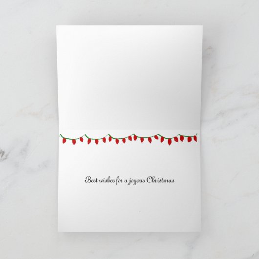 Wandersnowman Feiertagskarte (Innenseite)