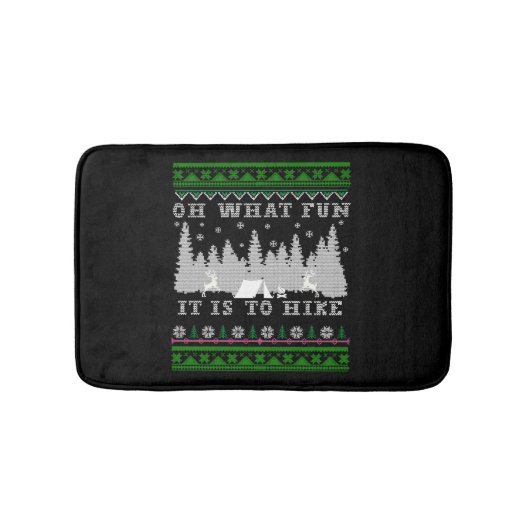 Wanderspass Ugly Weihnachten Badematte (Vorderseite)