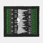 Wanderspass Ugly Weihnachten Fleecedecke (Vorderseite (Horizontal))