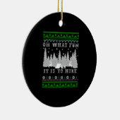 Wanderspass Ugly Weihnachten Keramik Ornament (Rechts)