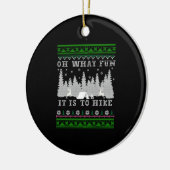 Wanderspass Ugly Weihnachten Keramik Ornament (Links)