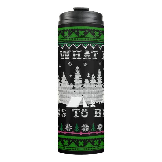 Wanderspass Ugly Weihnachten Thermosbecher (Vorderseite)