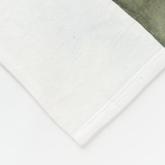 Wanderstag - Wasserfarbe Fleecedecke (Ecke)