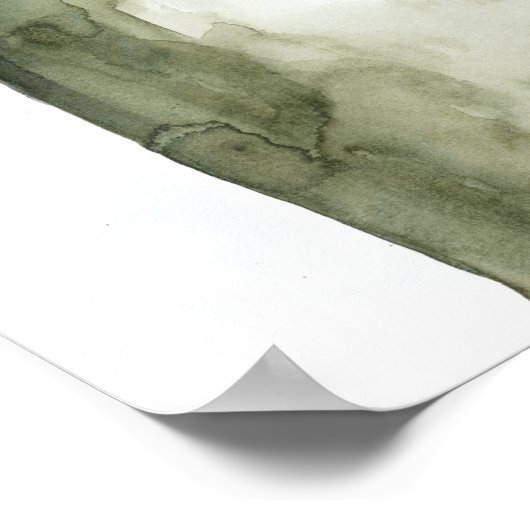 Wanderstag - Wasserfarbe Poster (Ecke)