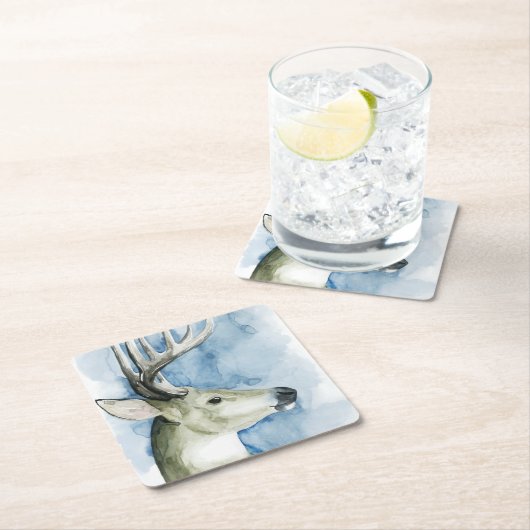 Wanderstag - Wasserfarbe Rechteckiger Pappuntersetzer (Vor Ort)