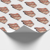 Wanderstiefel auf weißem Hintergrund Geschenkpapier (Ecke)