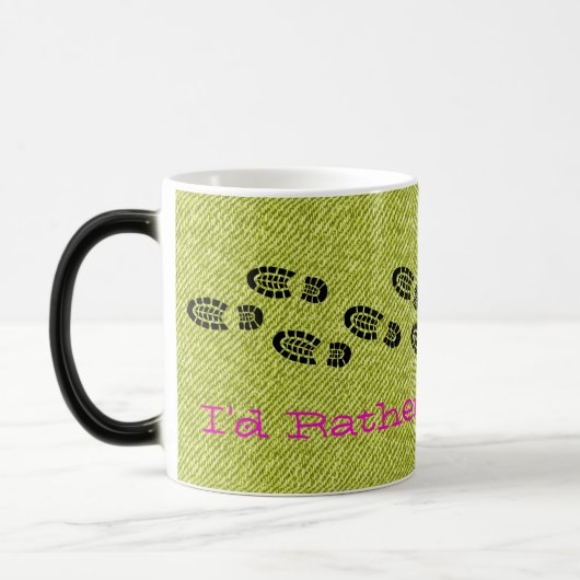 Wanderstiefel Denim Ich WÜRDE eher Sportvergnügen Verwandlungstasse (Links)