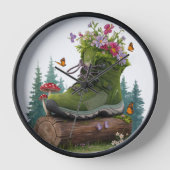 Wanderstiefel für wild lebende Blume Uhr (Vorderseite)