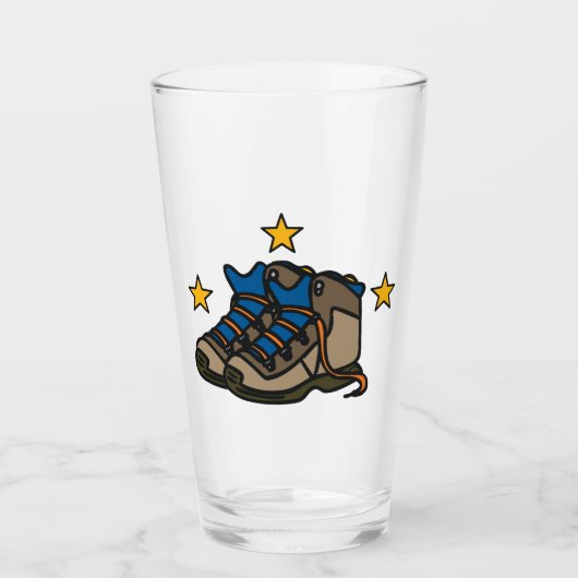 Wanderstiefel Glas (Vorderseite)