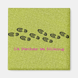 Wanderstiefel Grüner Denim Ich würde eher wandern Magnet