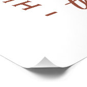 Wanderstiefel mädchenhaft in brauner Ästhetik Poster (Ecke)