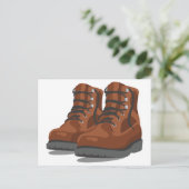 Wanderstiefel Postkarte (Stehend Vorderseite)