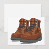 Wanderstiefel Postkarte (Vorne/Hinten)