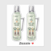 Wanderstiefel und Wildblumen Aufkleber (Blatt)