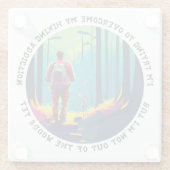 Wandersucht Glasuntersetzer (Rückseite)