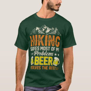 Wandert löst Probleme, Bier löst die Erholung T-Shirt