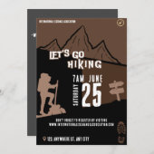 Wandertag Einladung (Vorne/Hinten)