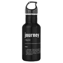 WanderTag - Minimalistische Black Water Flasche