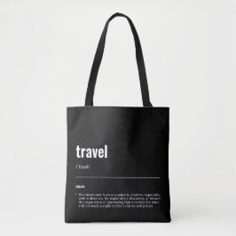 WanderTag - Moderne Black Tote Bag Tasche