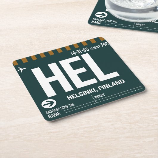 WanderTag Paper-Untersetzer Rechteckiger Pappuntersetzer (angewinkelt)