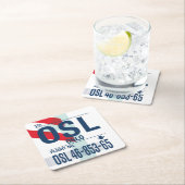 WanderTag Paper-Untersetzer Rechteckiger Pappuntersetzer (Vor Ort)