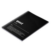 WanderTag - Quest Black Notebook Notizblock (Linke Seite)
