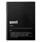 WanderTag - Quest Black Notebook Notizblock (Vorderseite)