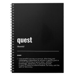 WanderTag - Quest Black Notebook Notizblock