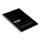WanderTag - Voyage Black Notebook Notizblock (Rechte Seite)